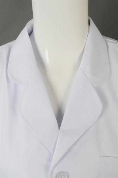 SKNU011 produces group medical body robes to provide doctor skirts and long-body doctor skirts, and the price of medical body robe manufacturer Shute doctor skirts back view